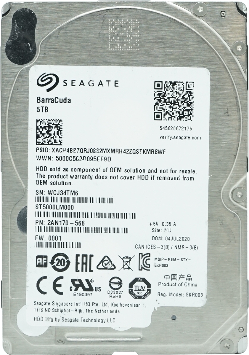 Seagate BarraCuda 5TB HDD Festplatte
