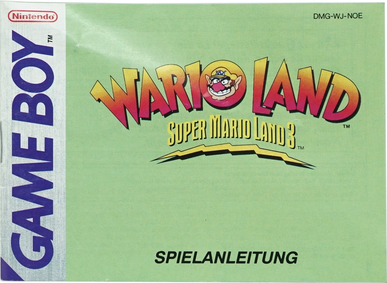 Wario Land Super Mario Land 3 Gameboy Spielanleitung
