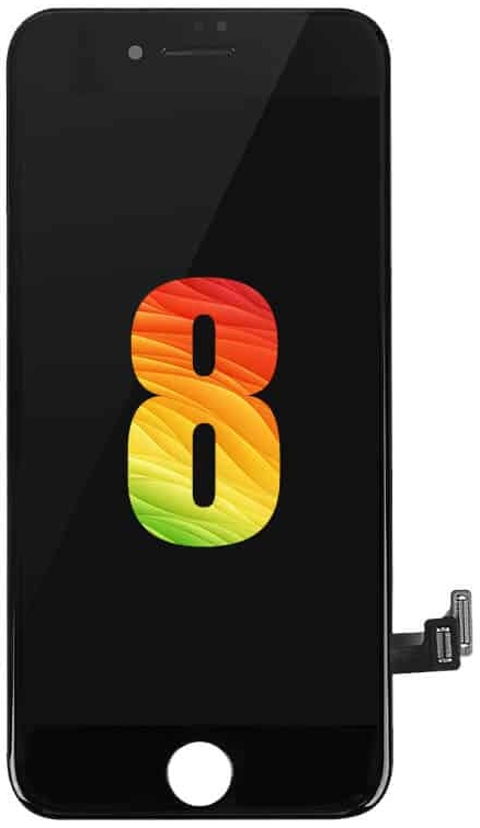 Display für iPhone 8 High-end LCD Screen Schwarz Metal Plate