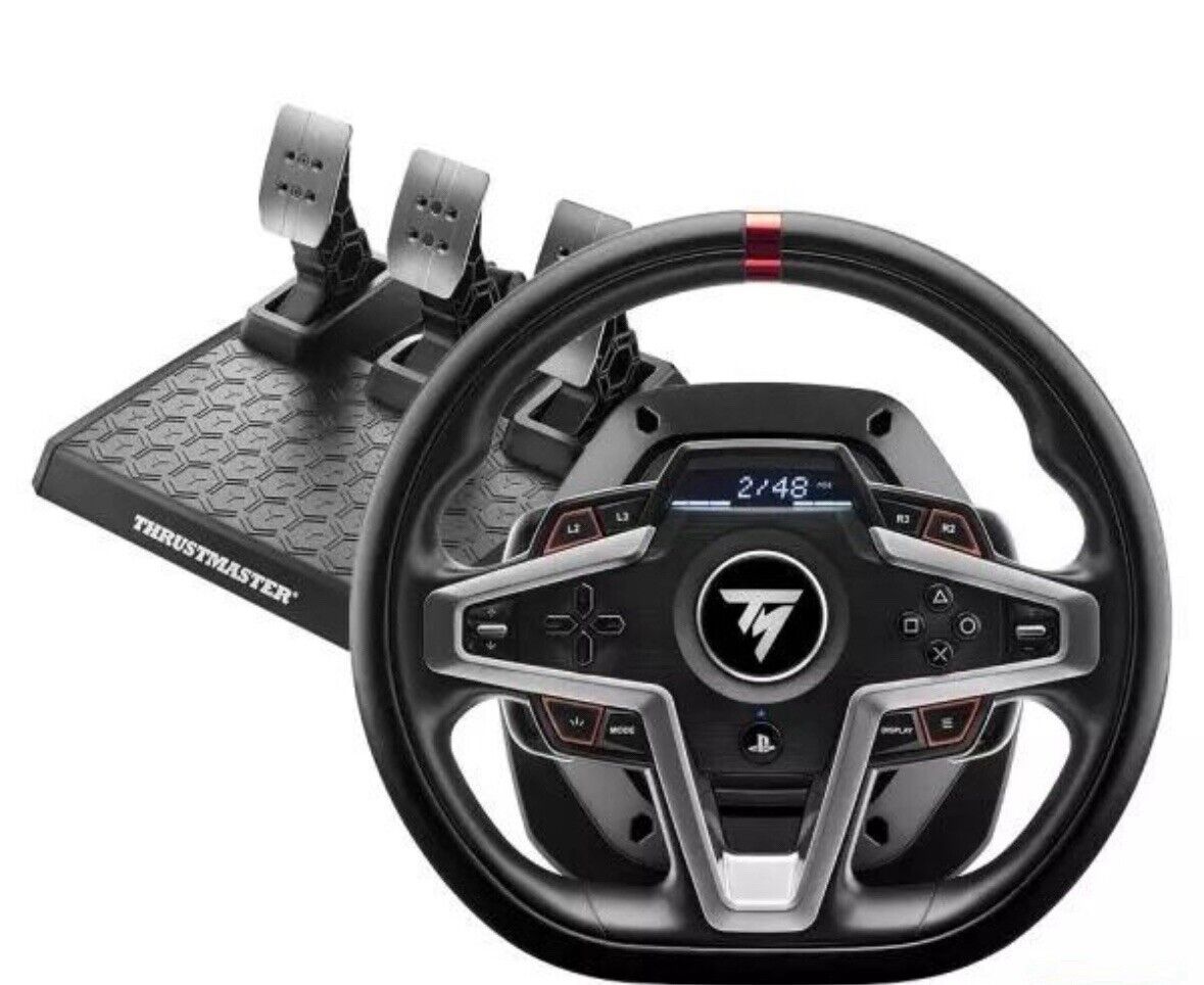 Thrustmaster T248 Rennlenkrad mit Magnetischen Pedale für PlayStation und PC
