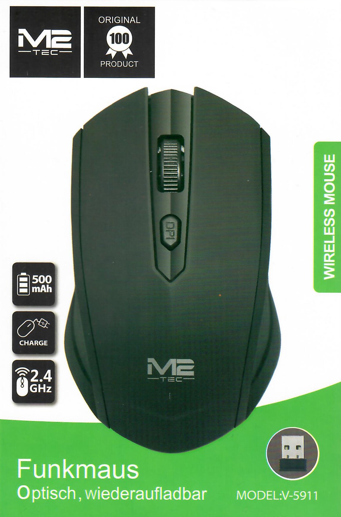 M2 TEC Wireless Mouse V-5911