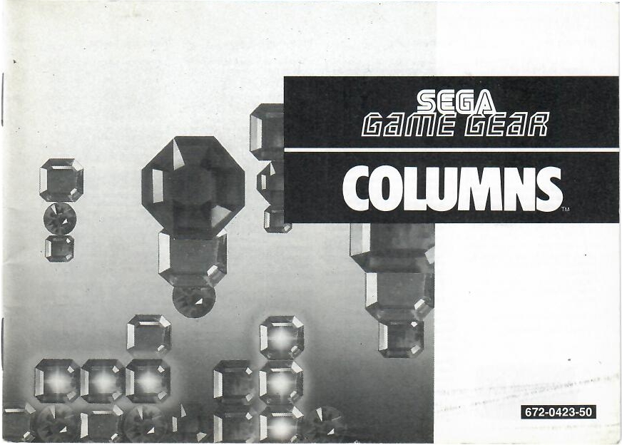 Columns Spielanleitung Game Gear