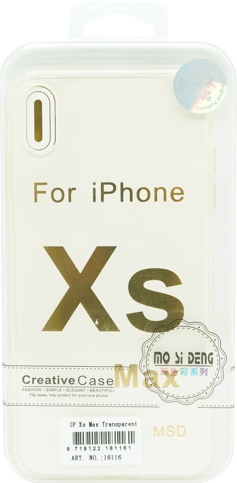 Handycase iPhone XS Max Silikon Transparent