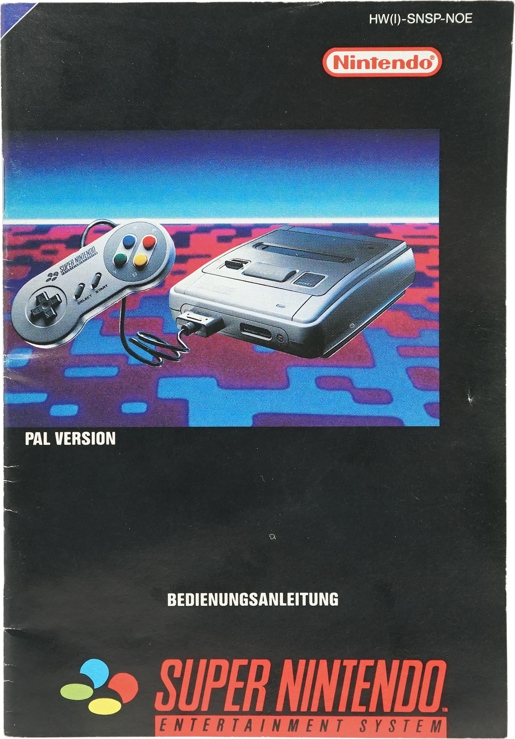 Super Nintendo Entertainment System SNES Bedienungsanleitung