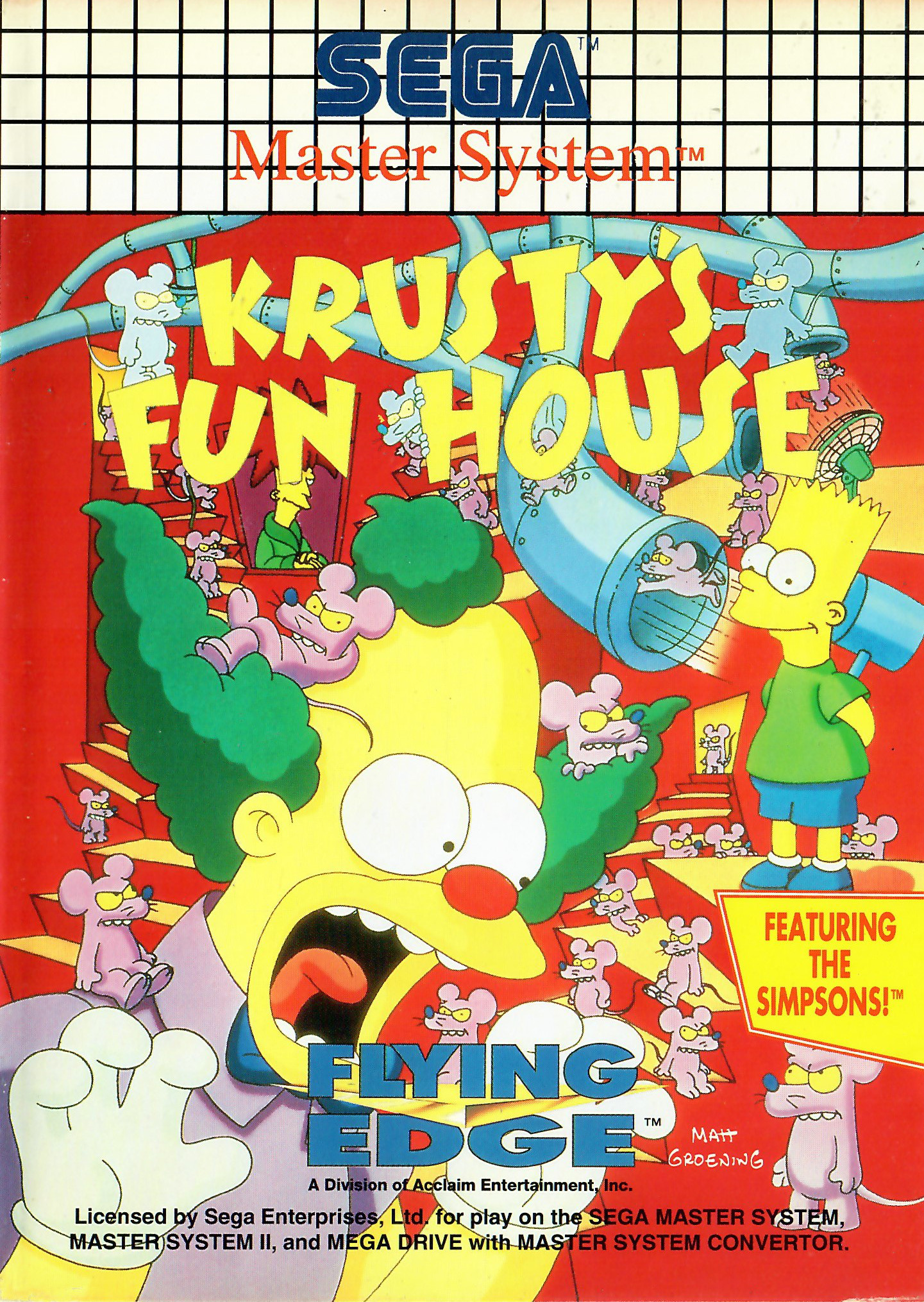 Krustys Fun House Sega Master System