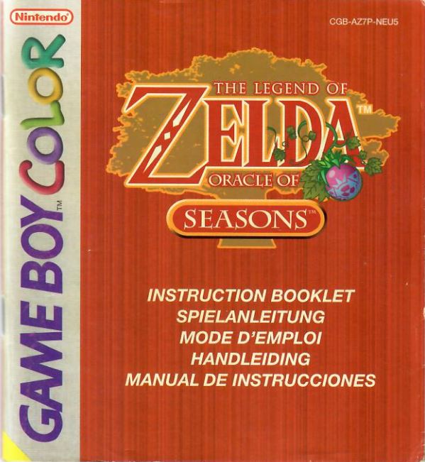 The Legend of Zelda Oracle of Seasons Spielanleitung GBC