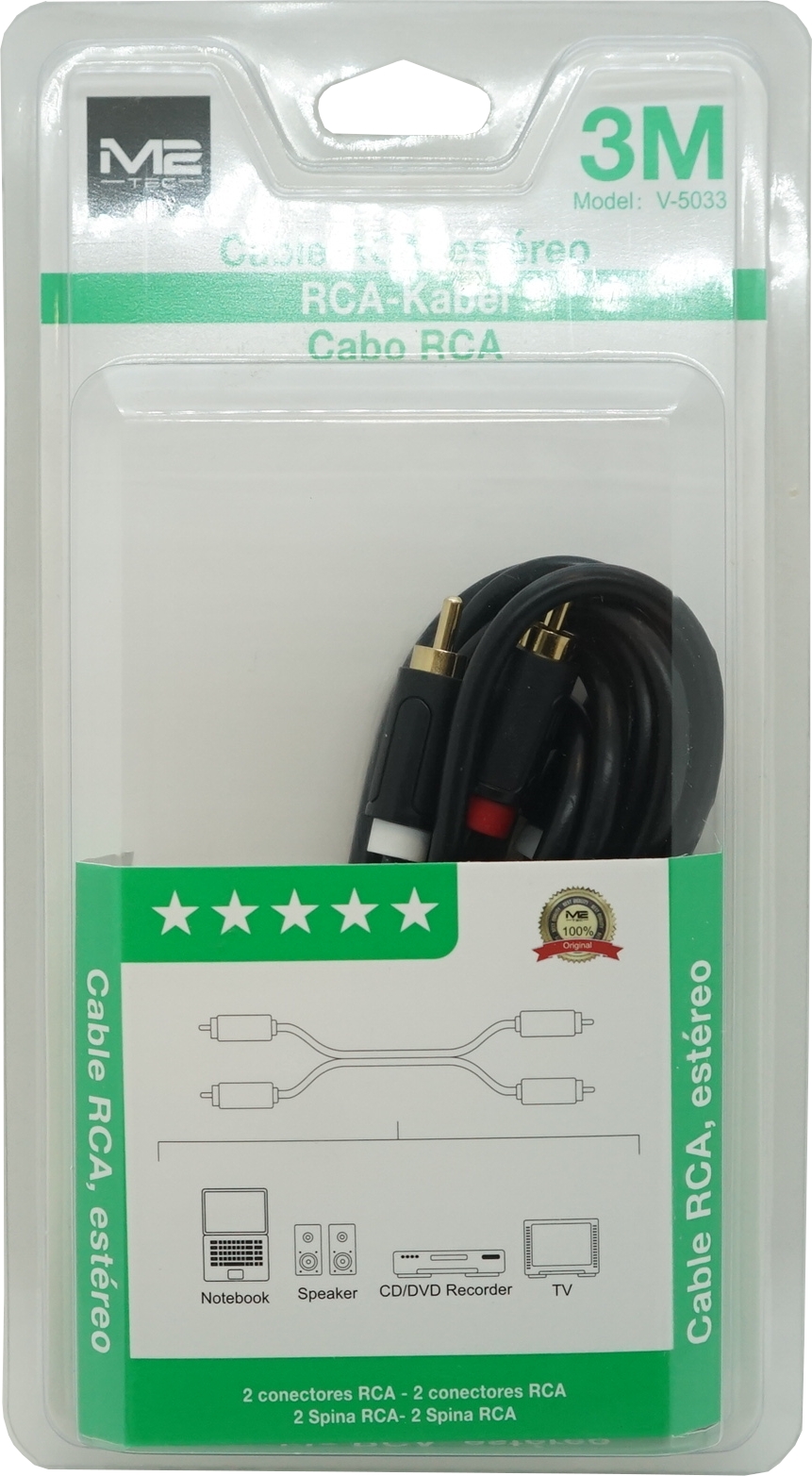 M2 TEC Audio Cinch Kabel 3m V-5033