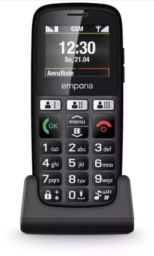 Emporia Happy E30  GSM Mobiltelefon Black