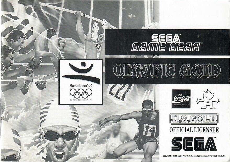 Olympic Gold Spielanleitung Game Gear