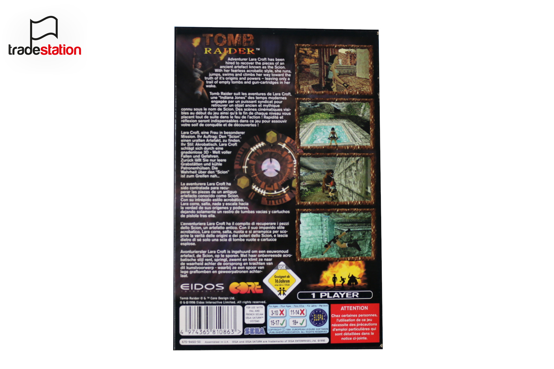 Tomb Raider Sega Saturn Tomb Raider Sega Saturn