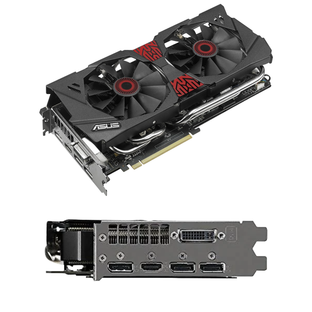 Asus Rog Strix Nvidia Geforce GTX 970 4GB DDR5 256 Bit PCIe 3.0