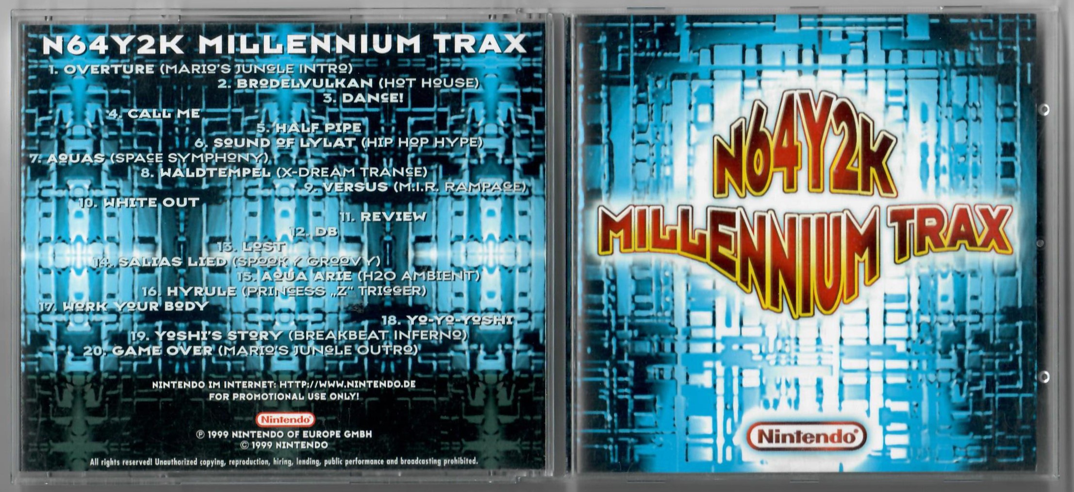 Nintendo N64Y2K Millennium Trax CD
