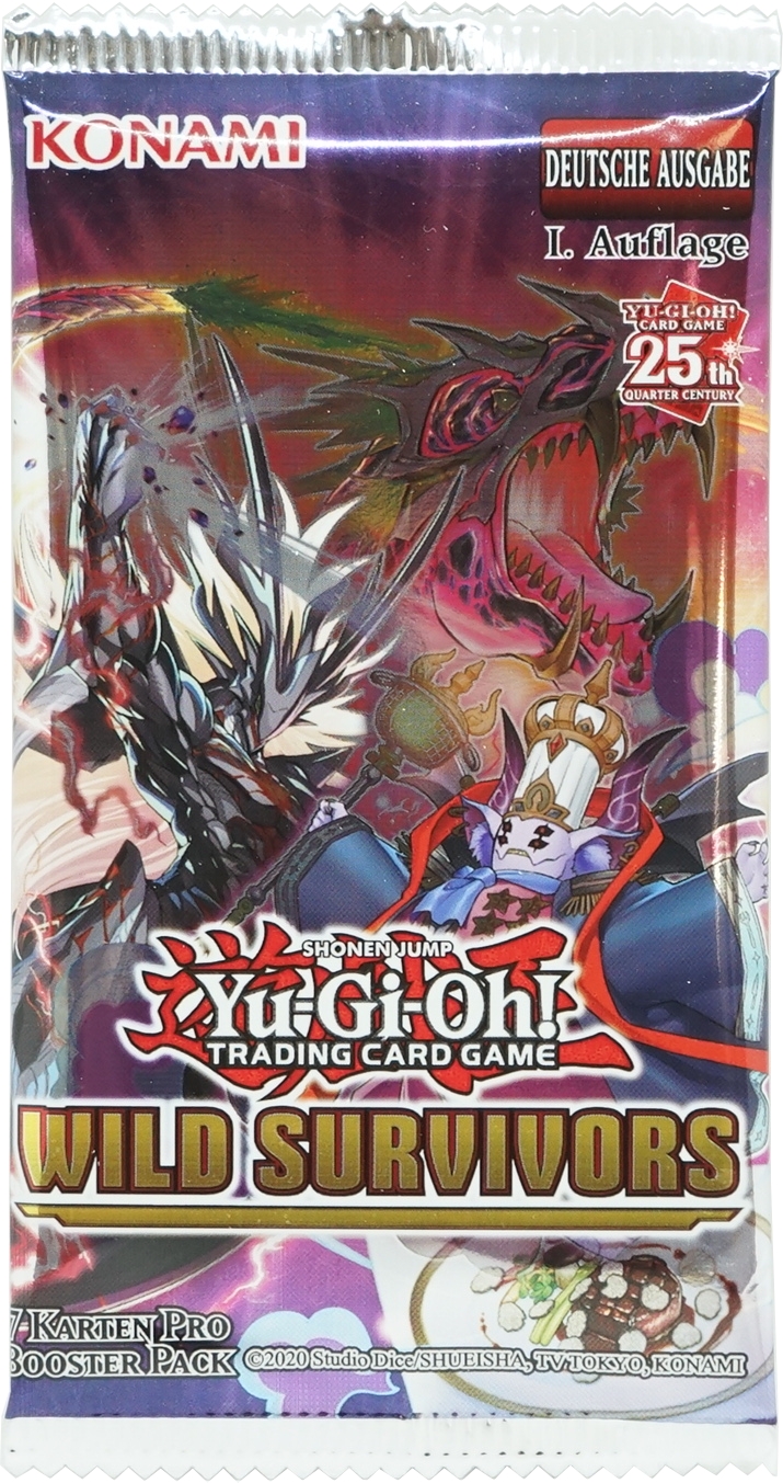 Konami Yu-Gi-Oh! Trading Card Game Wild Survivor 1 Booster 7 Karten