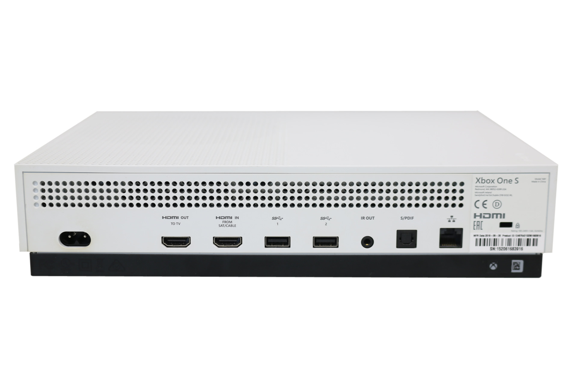 Microsoft Xbox One S 500GB Model 1681 Weiß
