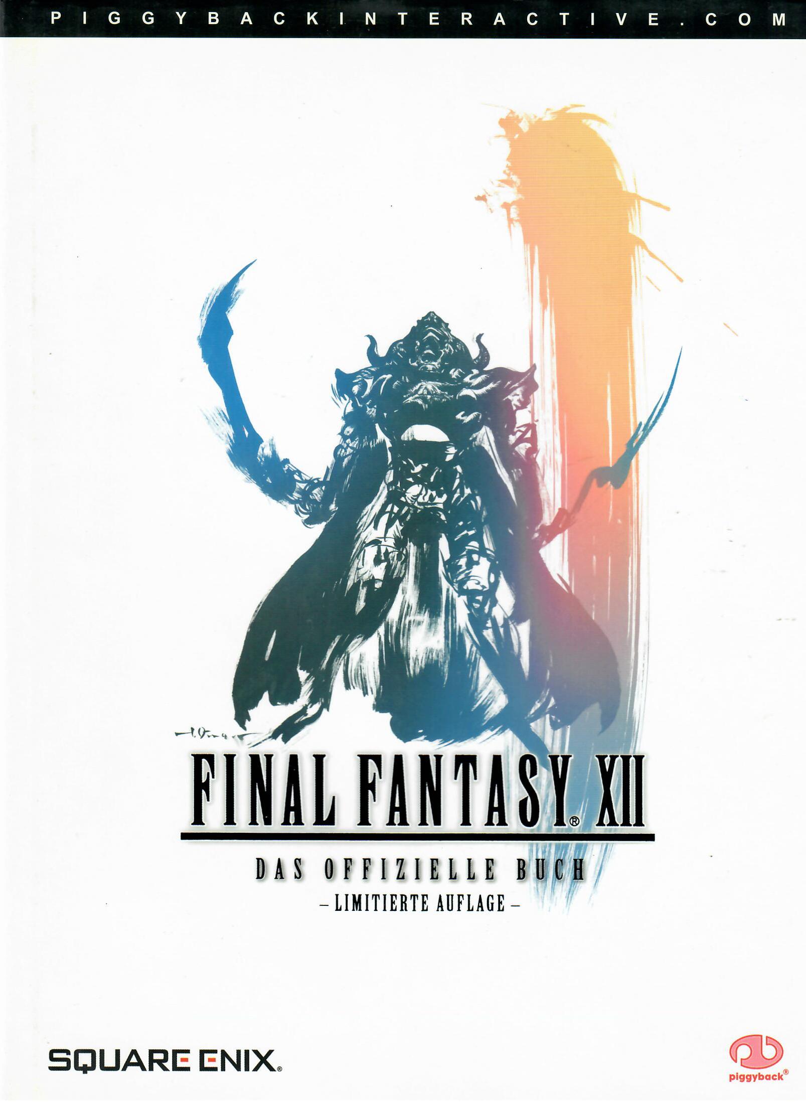 Square Enix Final Fantasy 12 XII Das offizielle Buch Limitierte Auflage