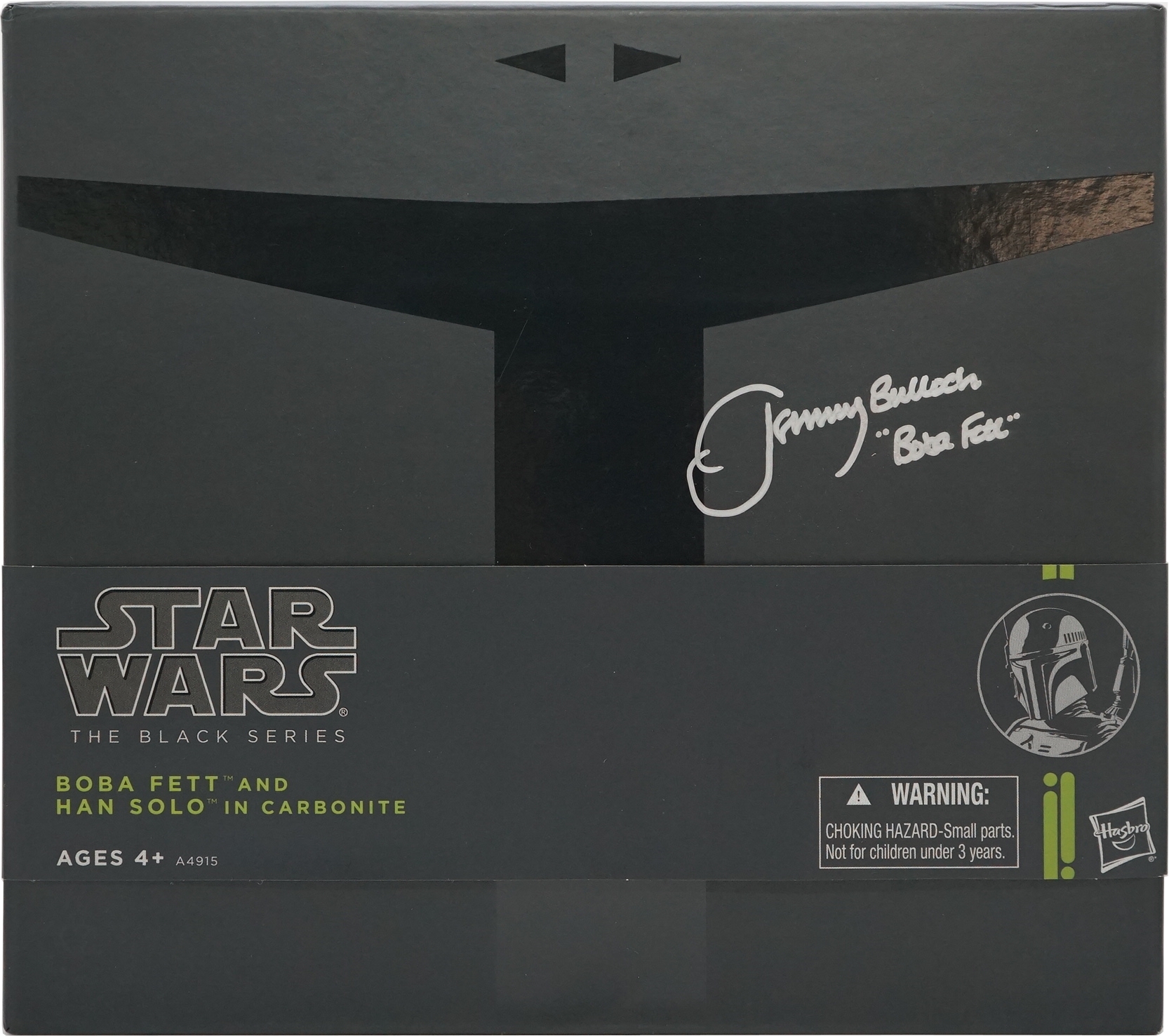 Hasbro Star Wars The Black Series Boba Fett and Han Solo in Carbonite mit Unterschrift