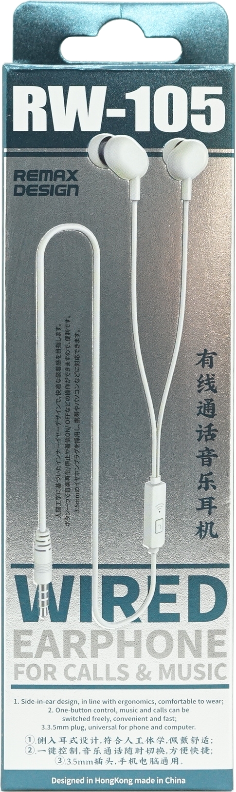 Remax Kopfhörer 3,5 mm Klinke Headset RW-105