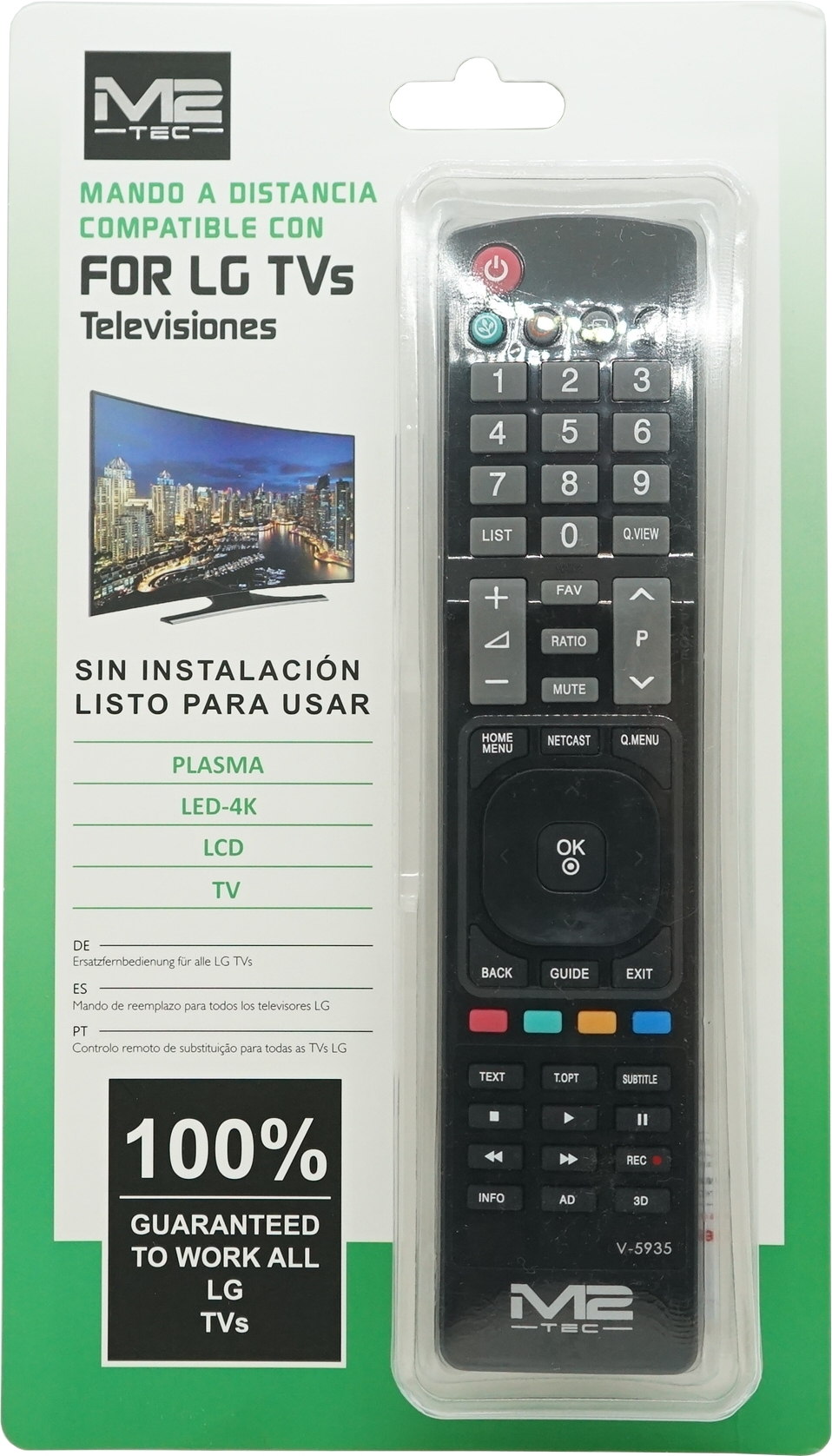 M2 TEC Fernbedienung für LG TV