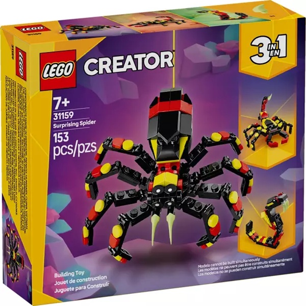 LEGO Creator 3 in 1 Wilde Tiere Überraschungsspinne 31159 Neu