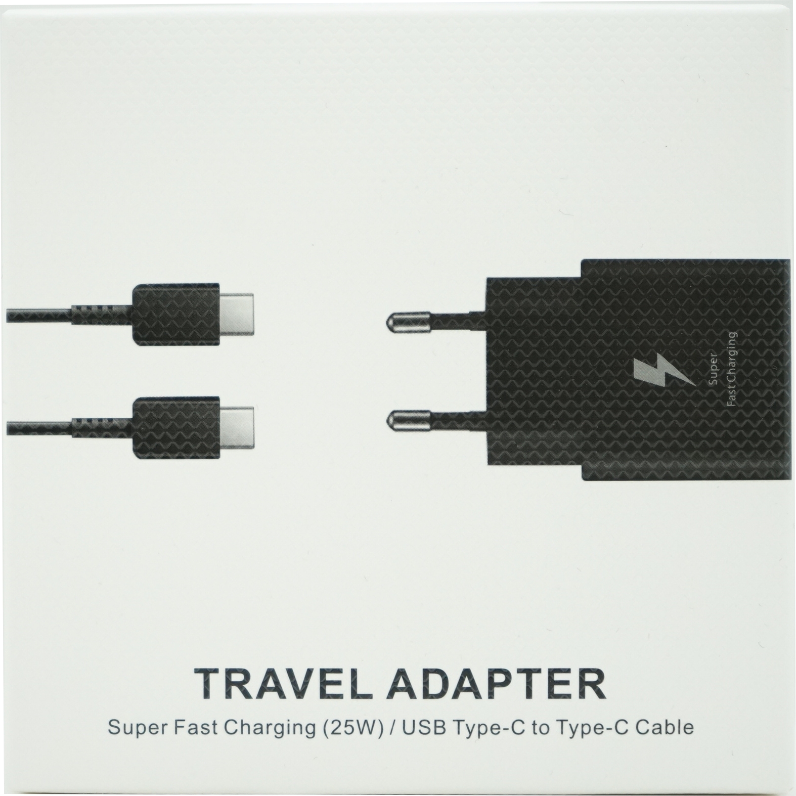USB Type-C  to Type-C Kabel Travel Adapter 25W Super Fast Charging