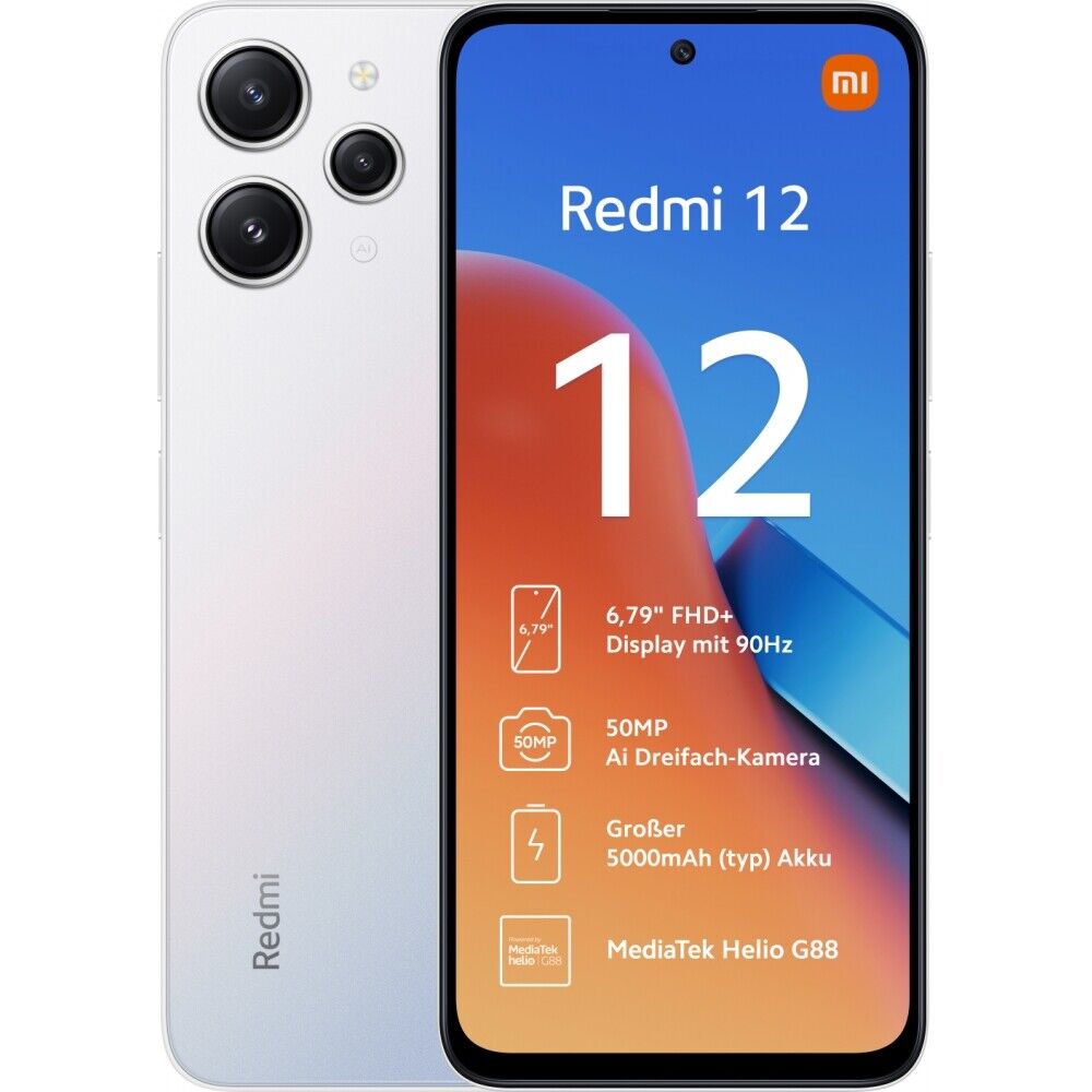 Xiaomi Redmi 12 128GB Polar Silver
