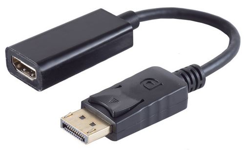 DisplayPort 1.1 auf HDMI-A Buchse Adapter Schwarz