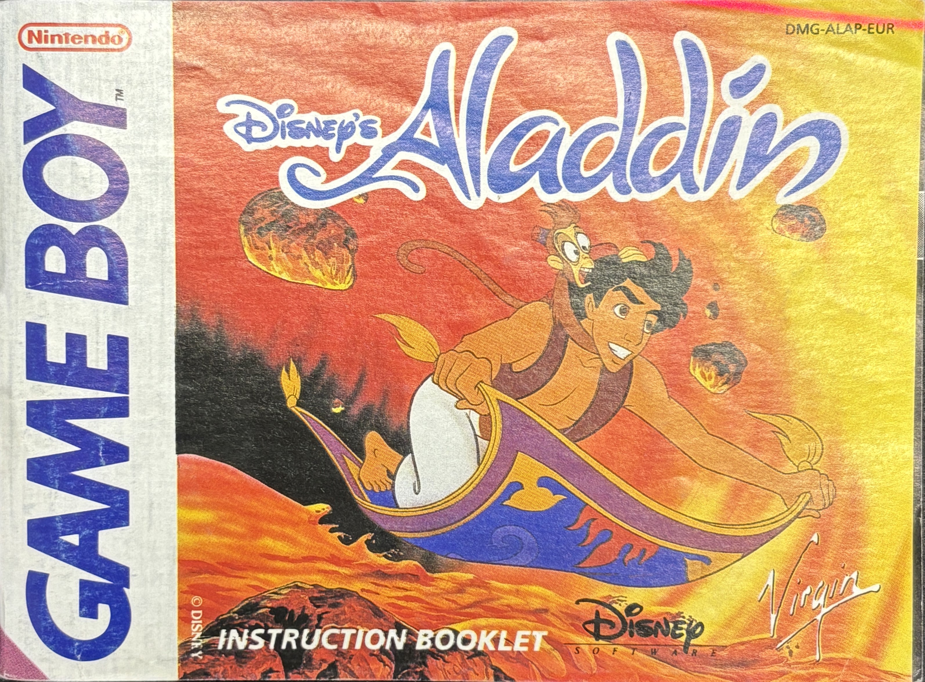 Disney´s Aladding Spielanleitung GB