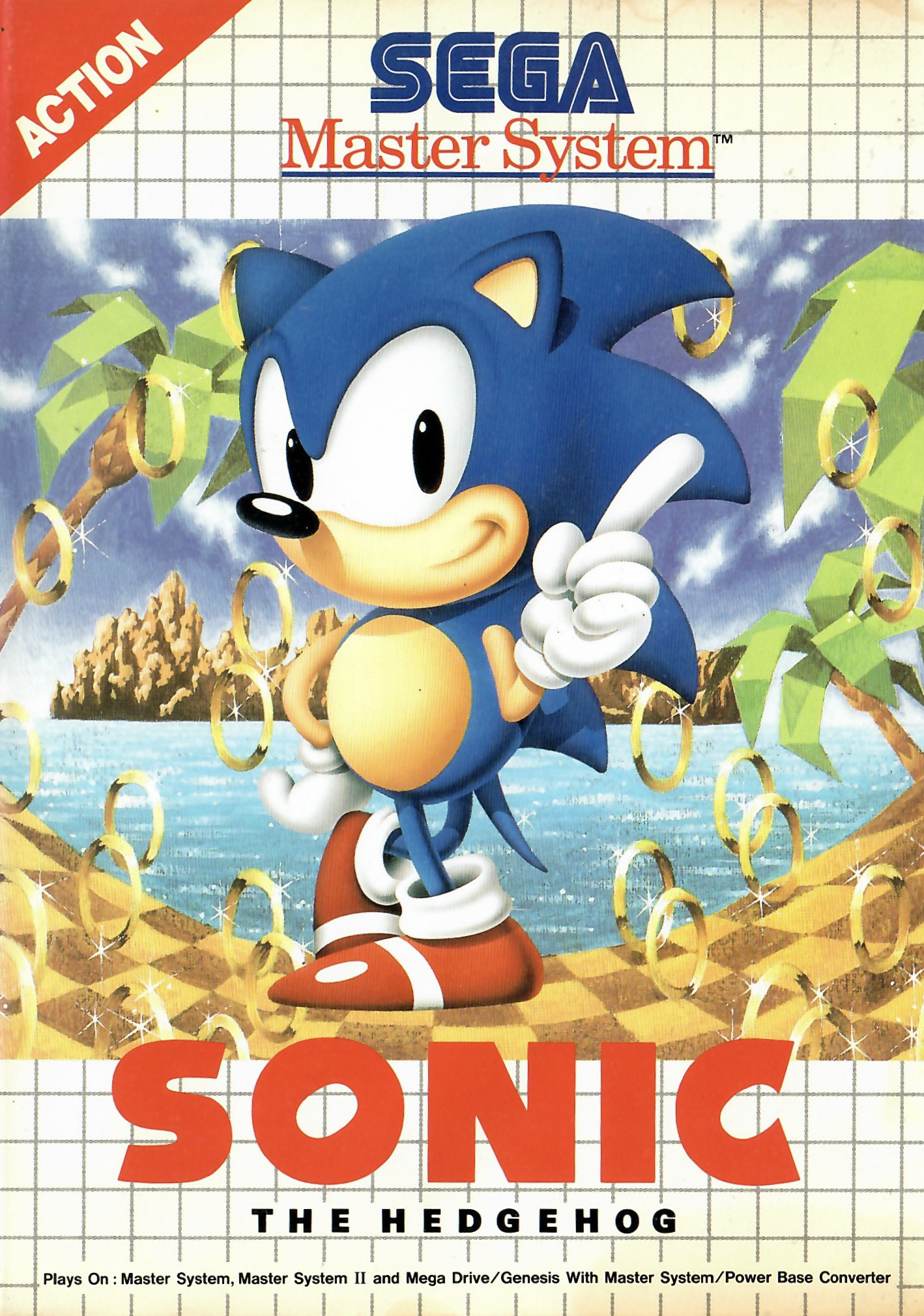 Sonic The Hedgehog Sega Master System