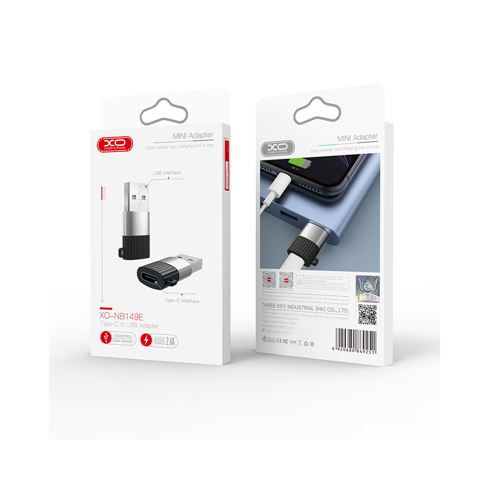 XO Mini Adapter USB to USB-C Type C XO-NB149E