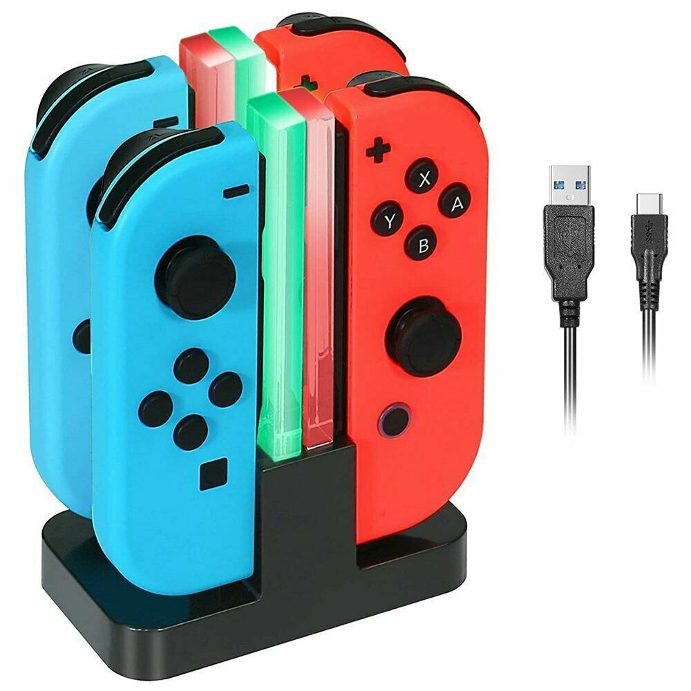 Orzly 4 IN 1 Ladestation für Nintendo Switch