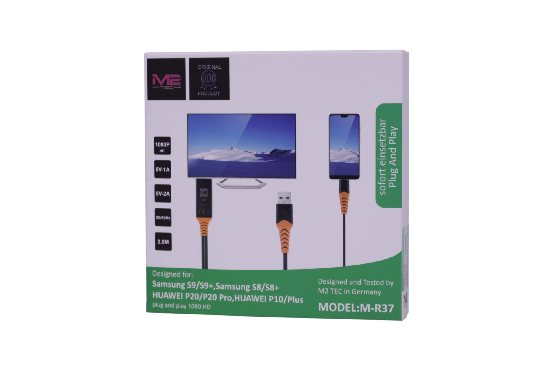 M2 TEC Typ-C auf HDMI TV Kabel M-2687