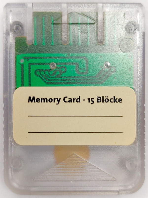 Memory Card 15 Blöcke Transparent PS1