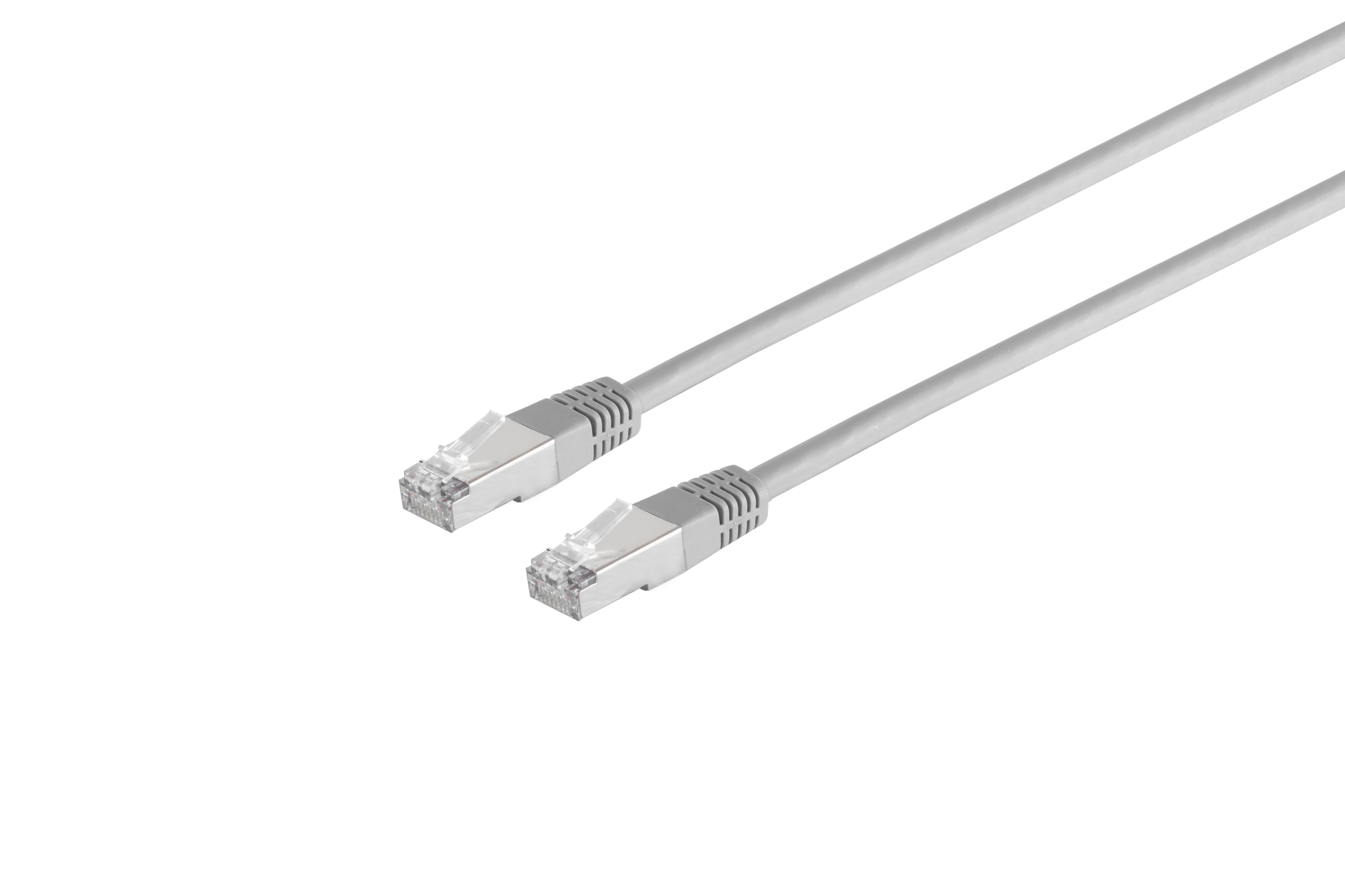 Patchkabel Netzwerkkabel Cat. 5e F/UTP grau 1m