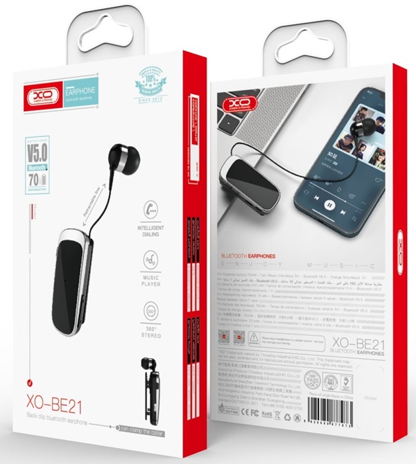 XO Bluetooth Kopfhörer BE21 Schwarz