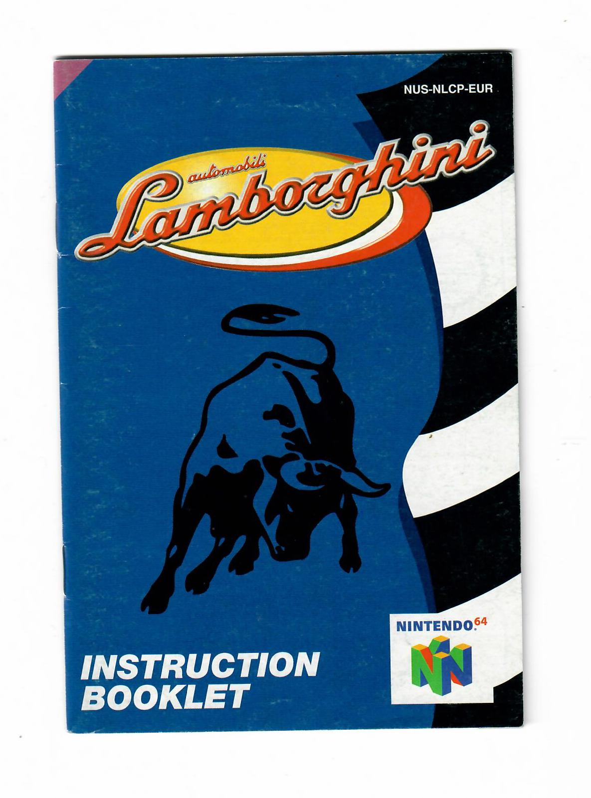 Lamborghini Automobili Instruction Booklet N64