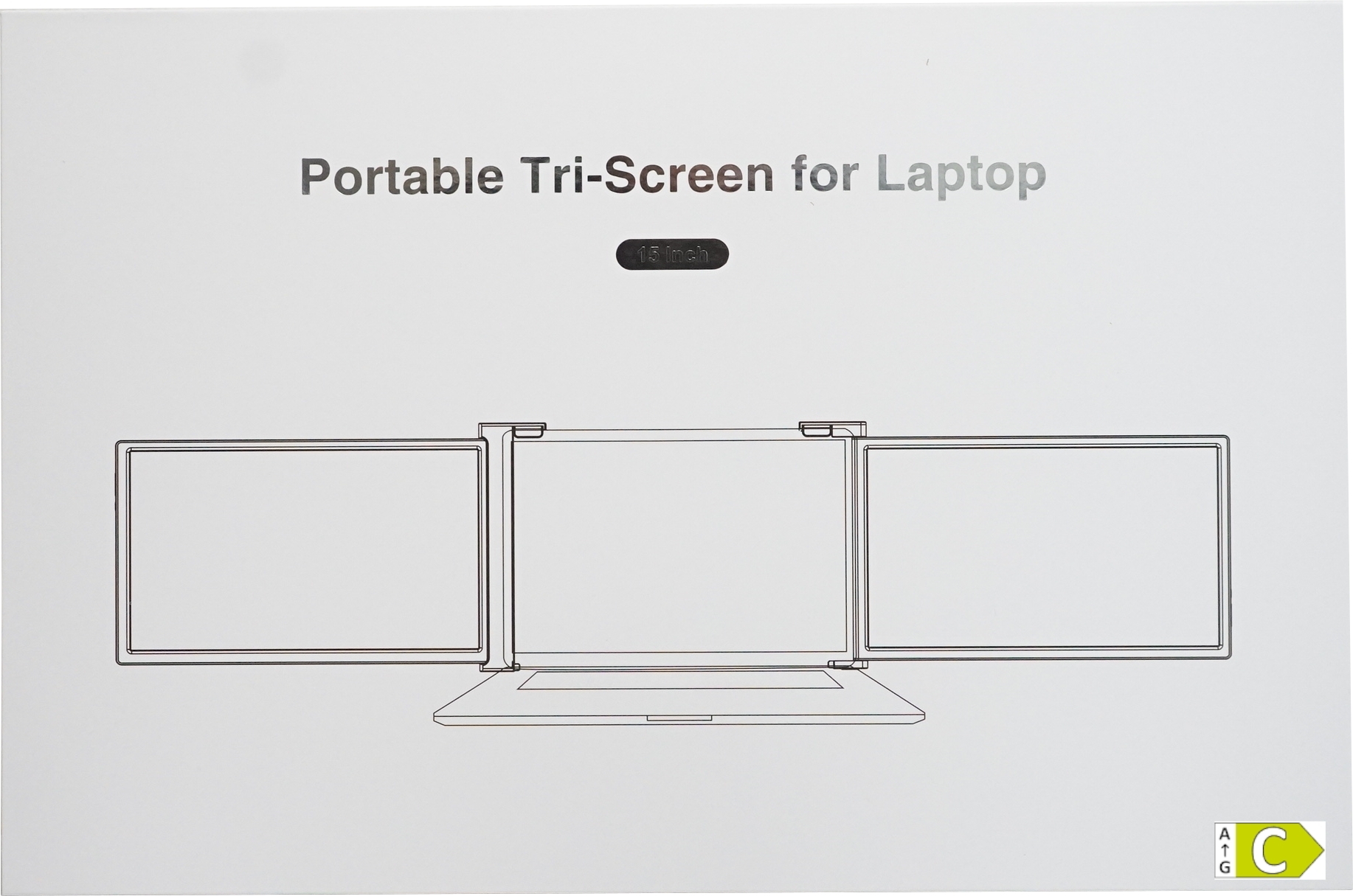 VORSPRUNG Dreifacher Bildschirm Tri-Screen für Laptop/Notebook 15"