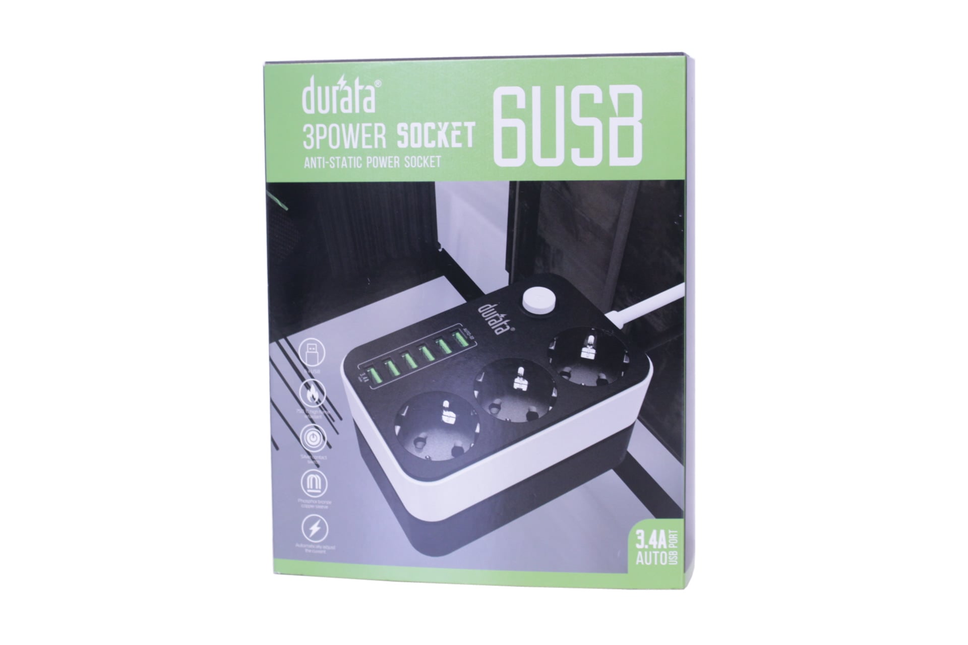 durata 3 x Power Socket 6 x USB