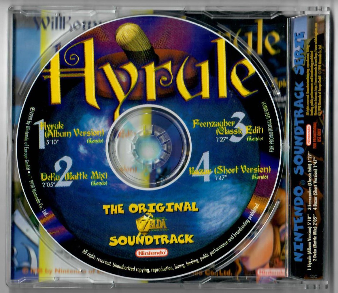 Nintendo Hyrule The Original Zelda Ocarina of Time Soundtrack CD Nintendo Hyrule The Original Zelda Ocarina of Time Soundtrack CD