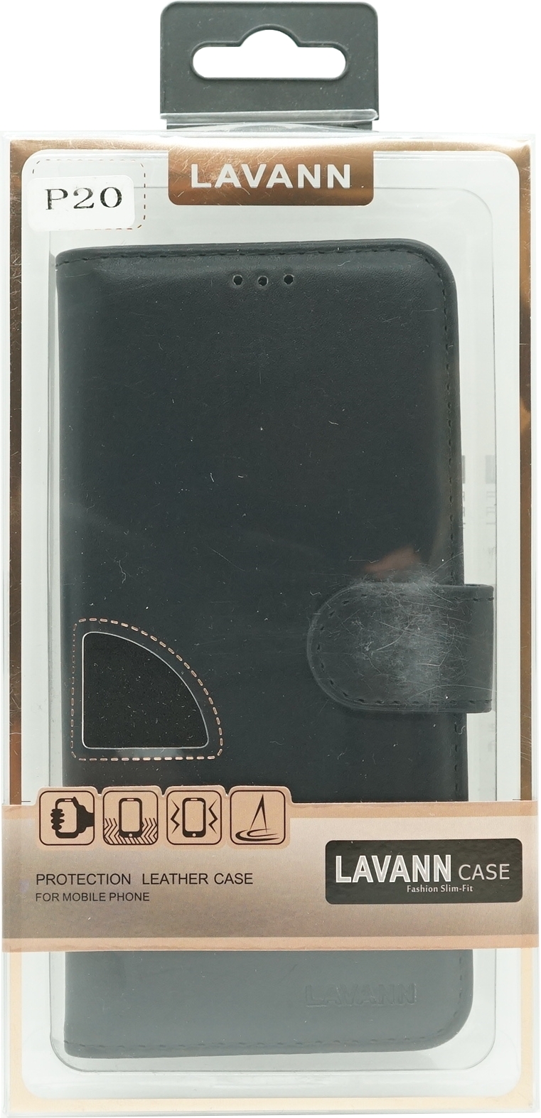 Handycase Bookcover Huawei P20 Schwarz