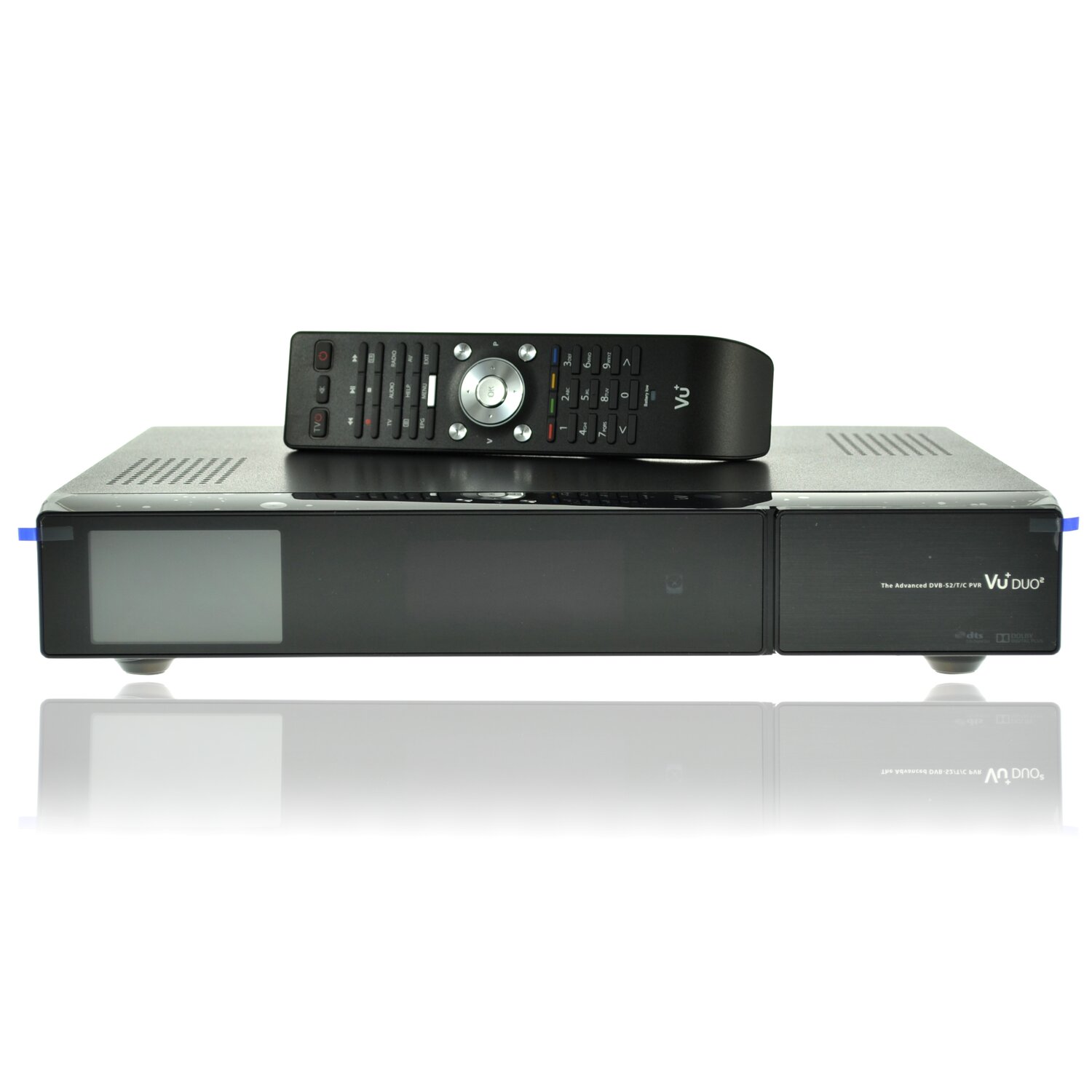 VU+ Duo2 HDTV Linux Receiver 2x DVB-S2 Tuner Schwarz + FB