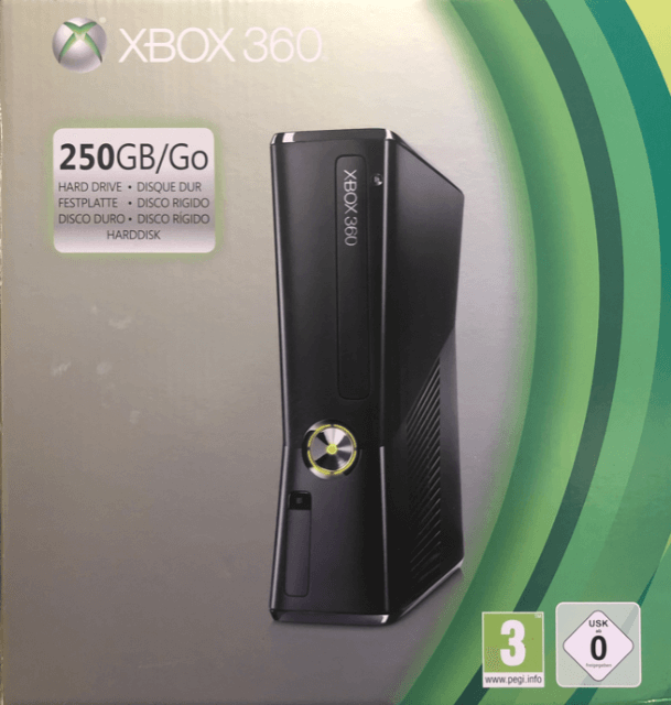 Microsoft XBox 360 S 250GB Schwarz OVP