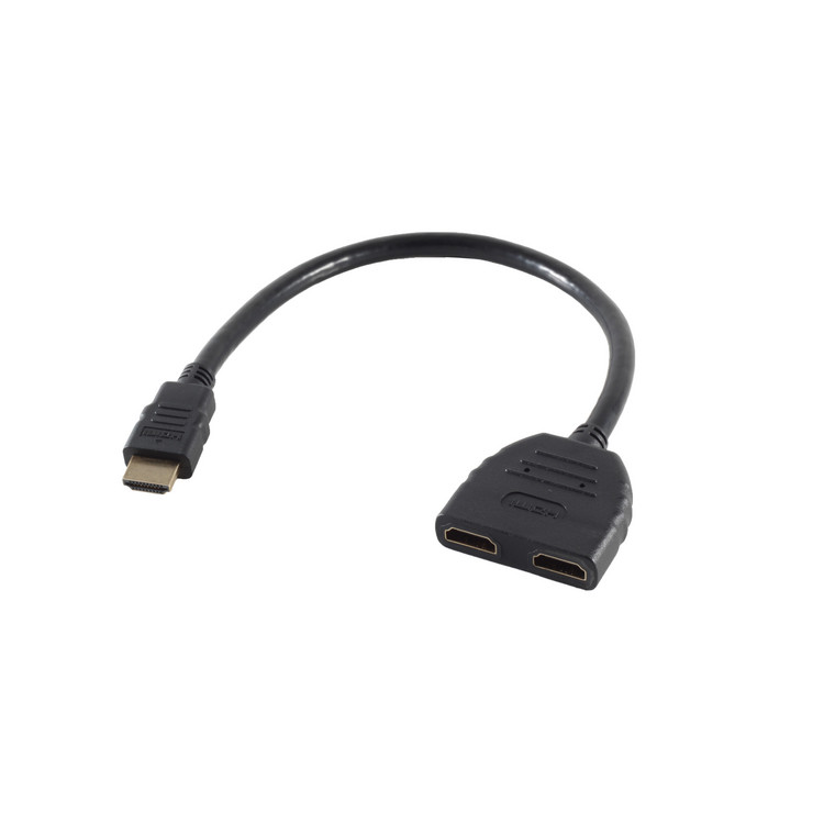 Adapter HDMI-Stecker  2 x HDMI-Splitter4017538113870