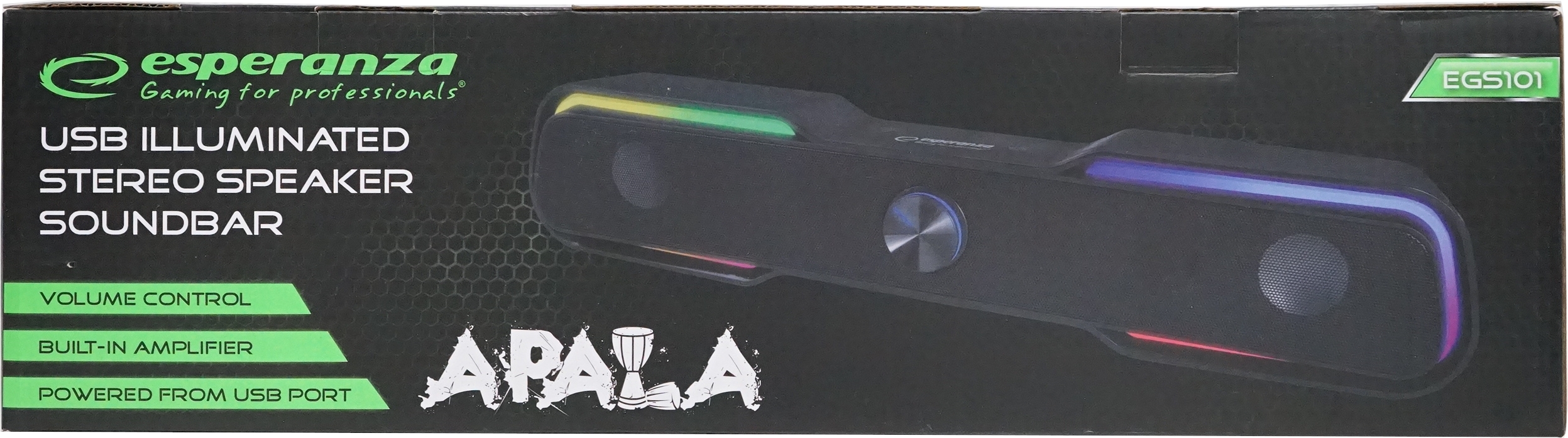 Esperanza USB Speaker/Soundbar LED EGS101