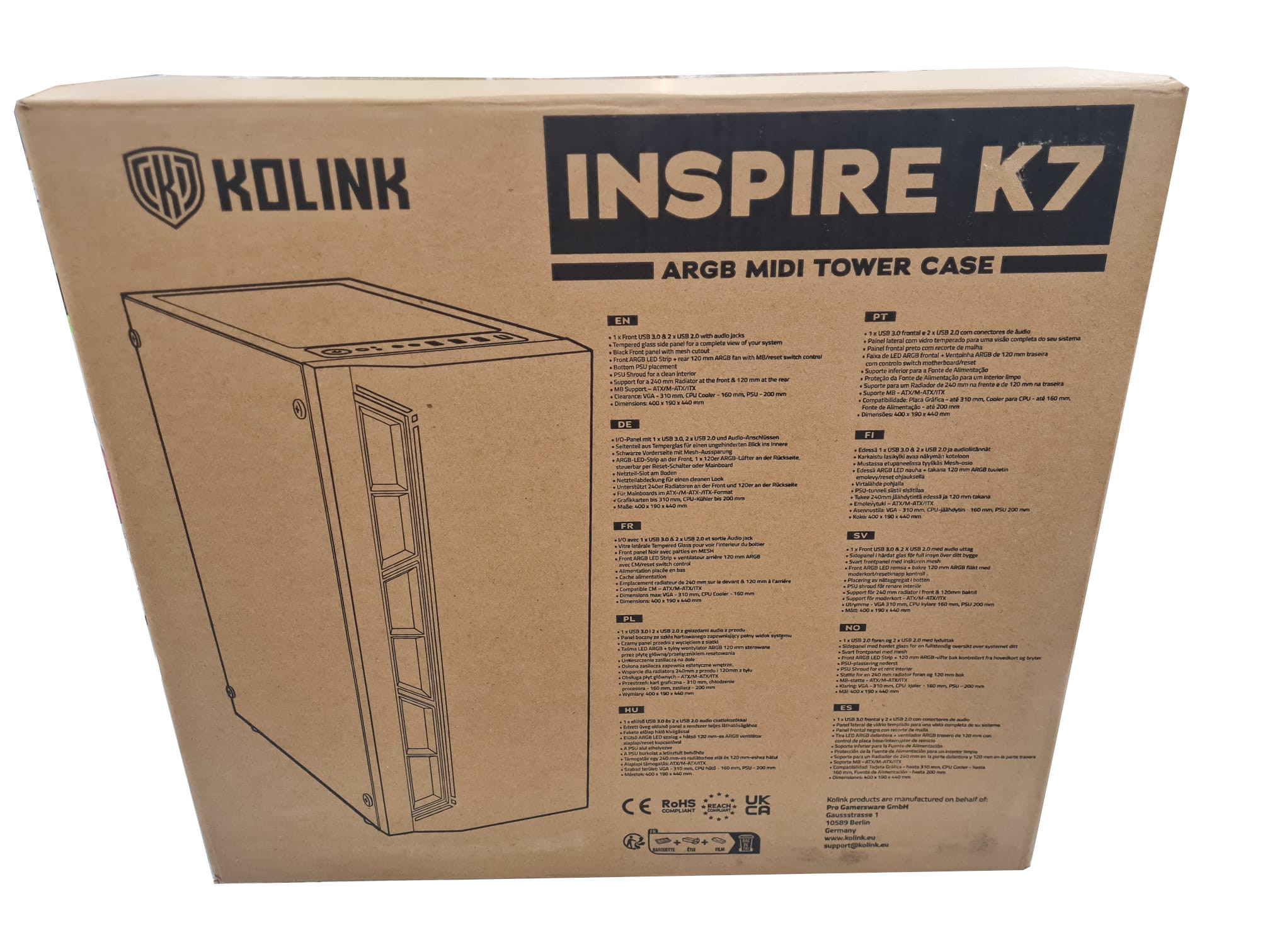 Desktop PC AMD Ryzen 5 5600G/16GB DDR4 RAM/500GB SSD