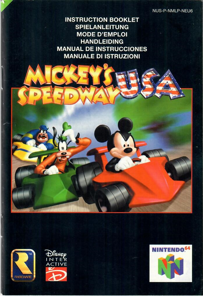 Mickey's Speedway USA Spielanleitung N64