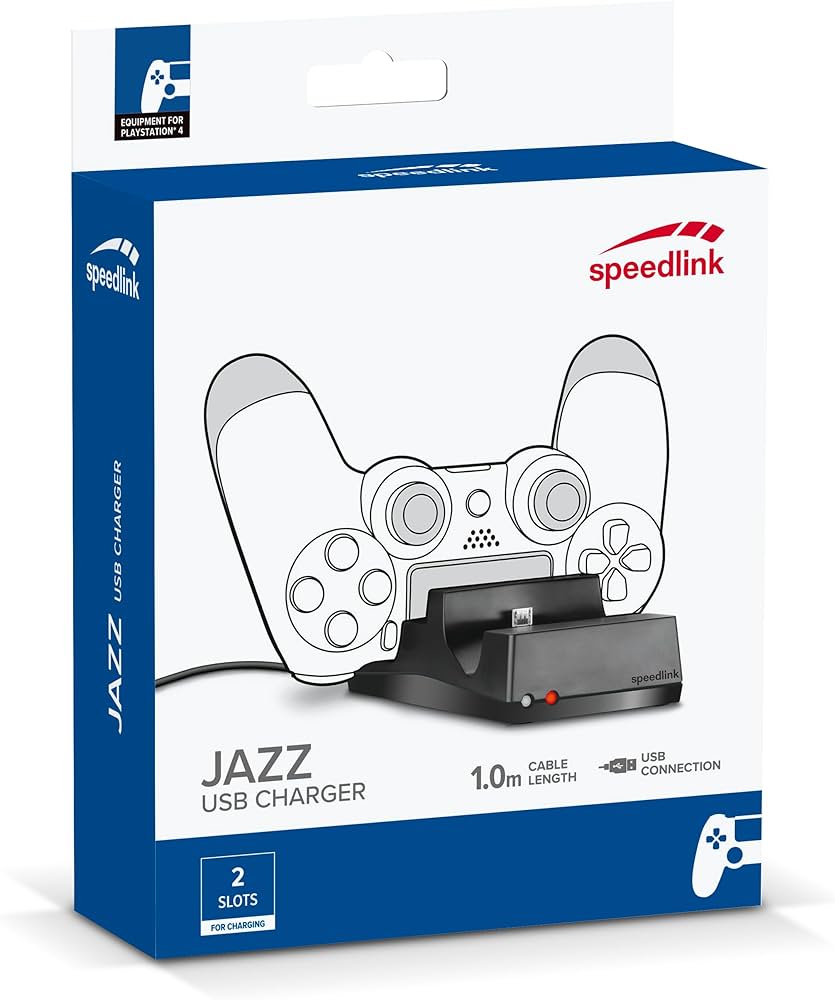 Speedlink Jazz USB Charger für Playstation 4 Controller