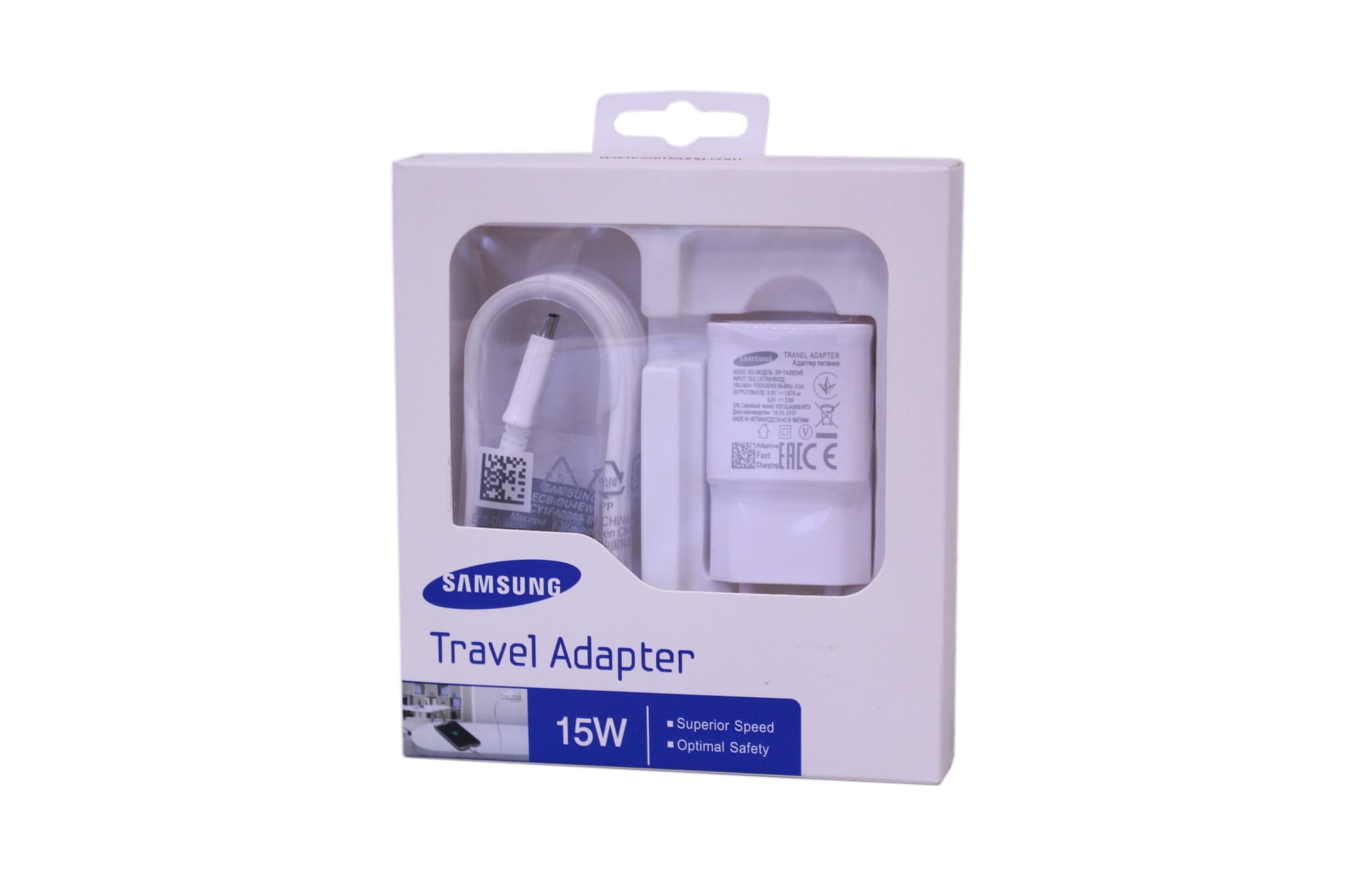 Samsung 2 in 1 Ladegerät 15W 2A weiß