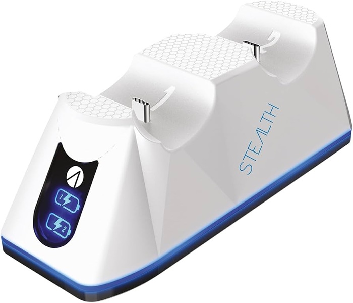 STEALTH Twin Ladestation White PS5