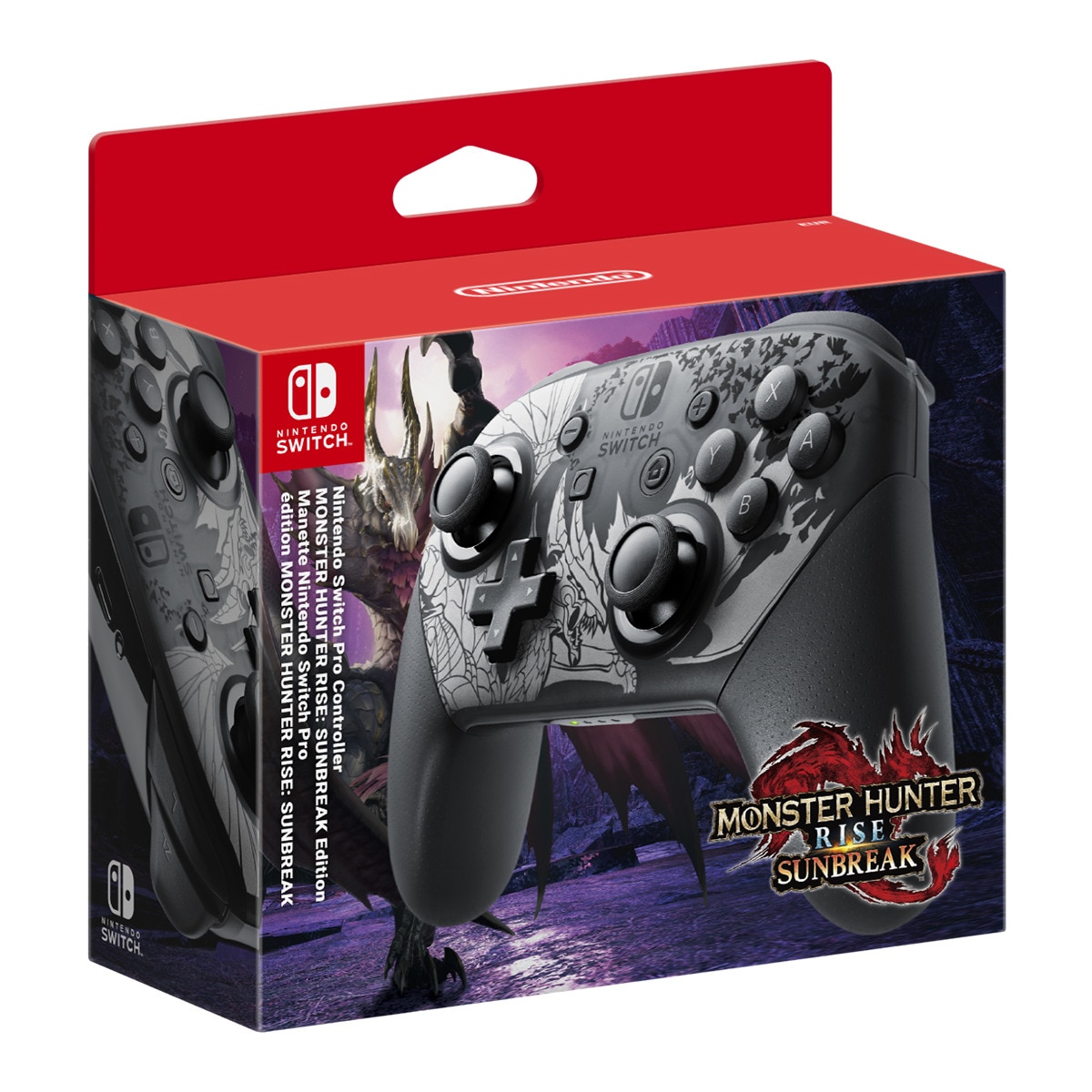 Nintendo Switch Pro Controller Monster Hunter Rise Sunbreak Edition