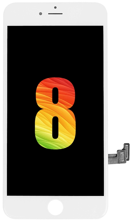 Display für iPhone 8 High-end LCD Screen Weiß Metal Plate